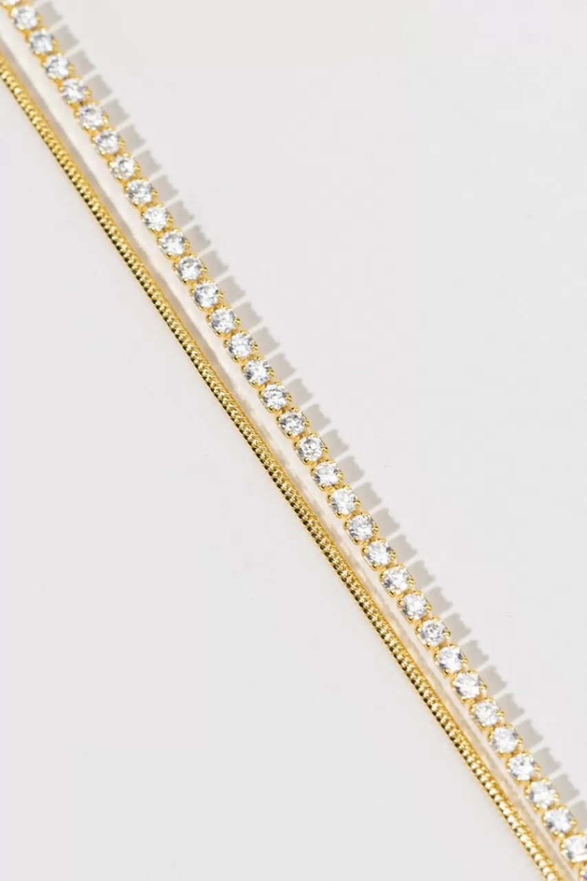 Francesca's Martha Gold Cupchain Bracelet