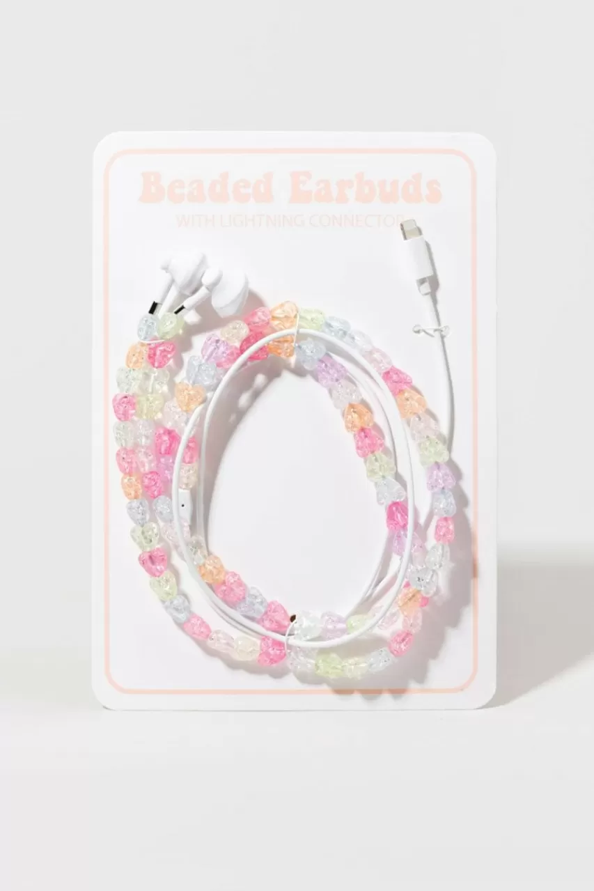 Francesca's Megan Color Beaded Lightning Port Headphones
