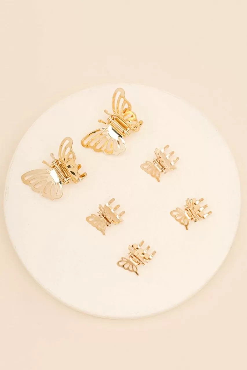 Francesca's Melanie Butterfly Clip Set