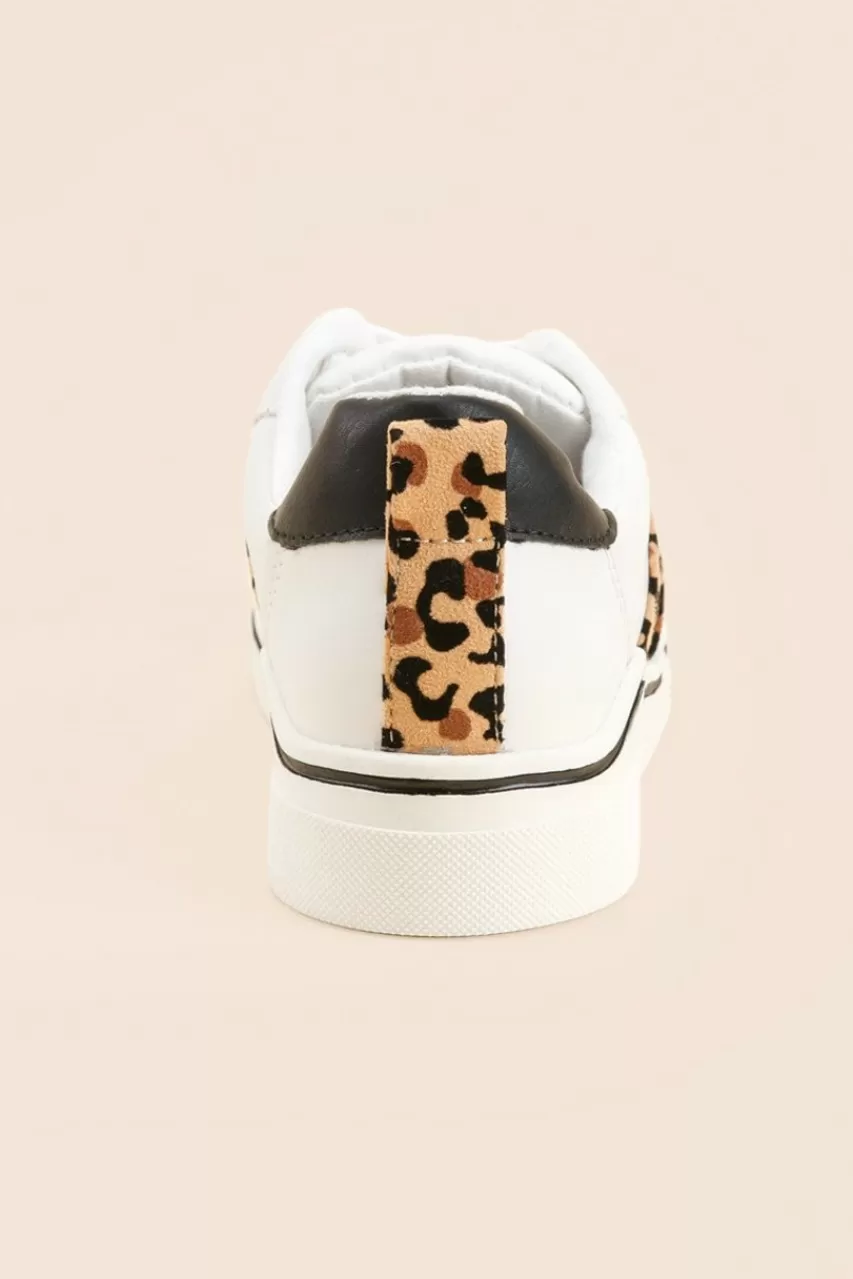 Francesca's Mia Alta Leopard Sneakers