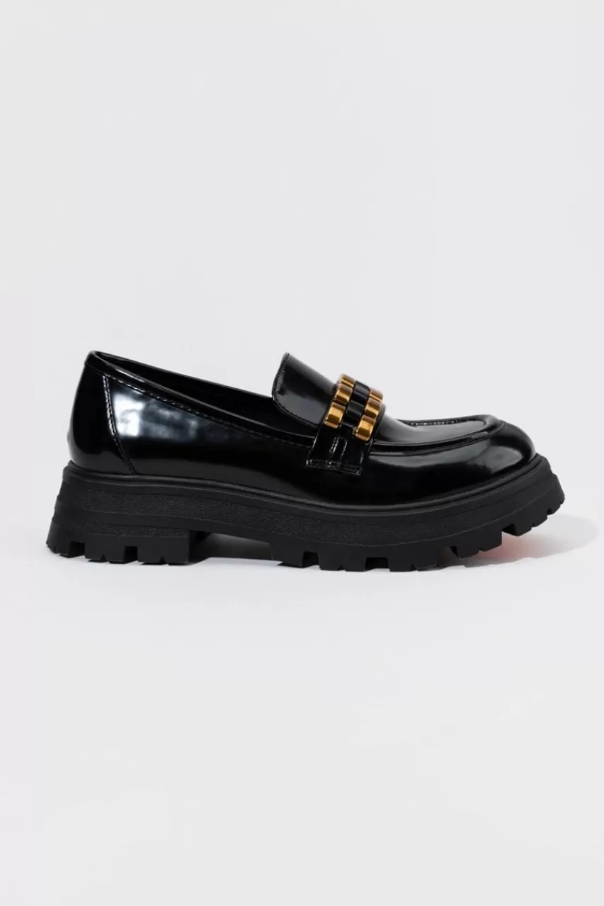 Francesca's Mia Gabina Chain Lug Loafer