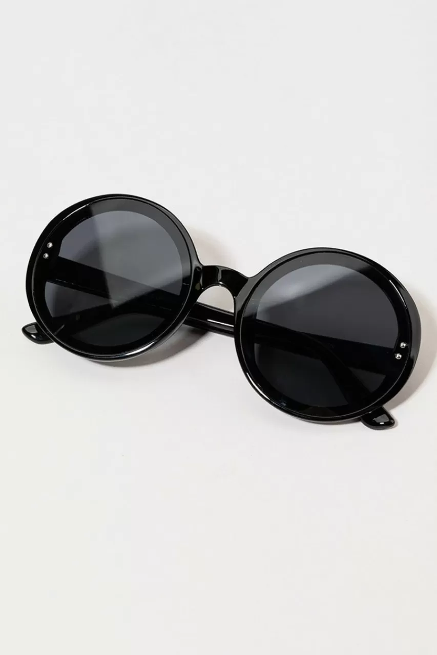 Francesca's Morgan Oversized Round Sunglasses