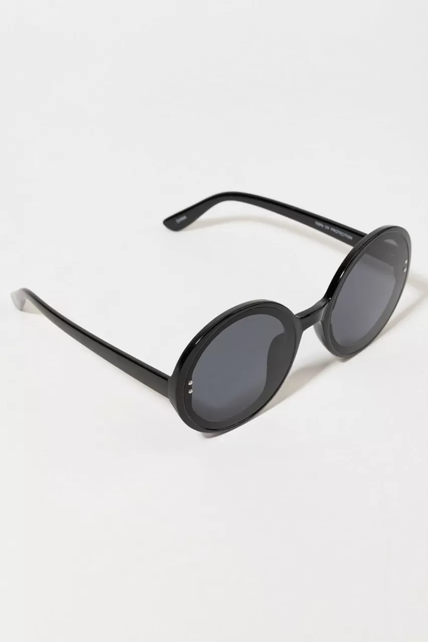 Francesca's Morgan Oversized Round Sunglasses