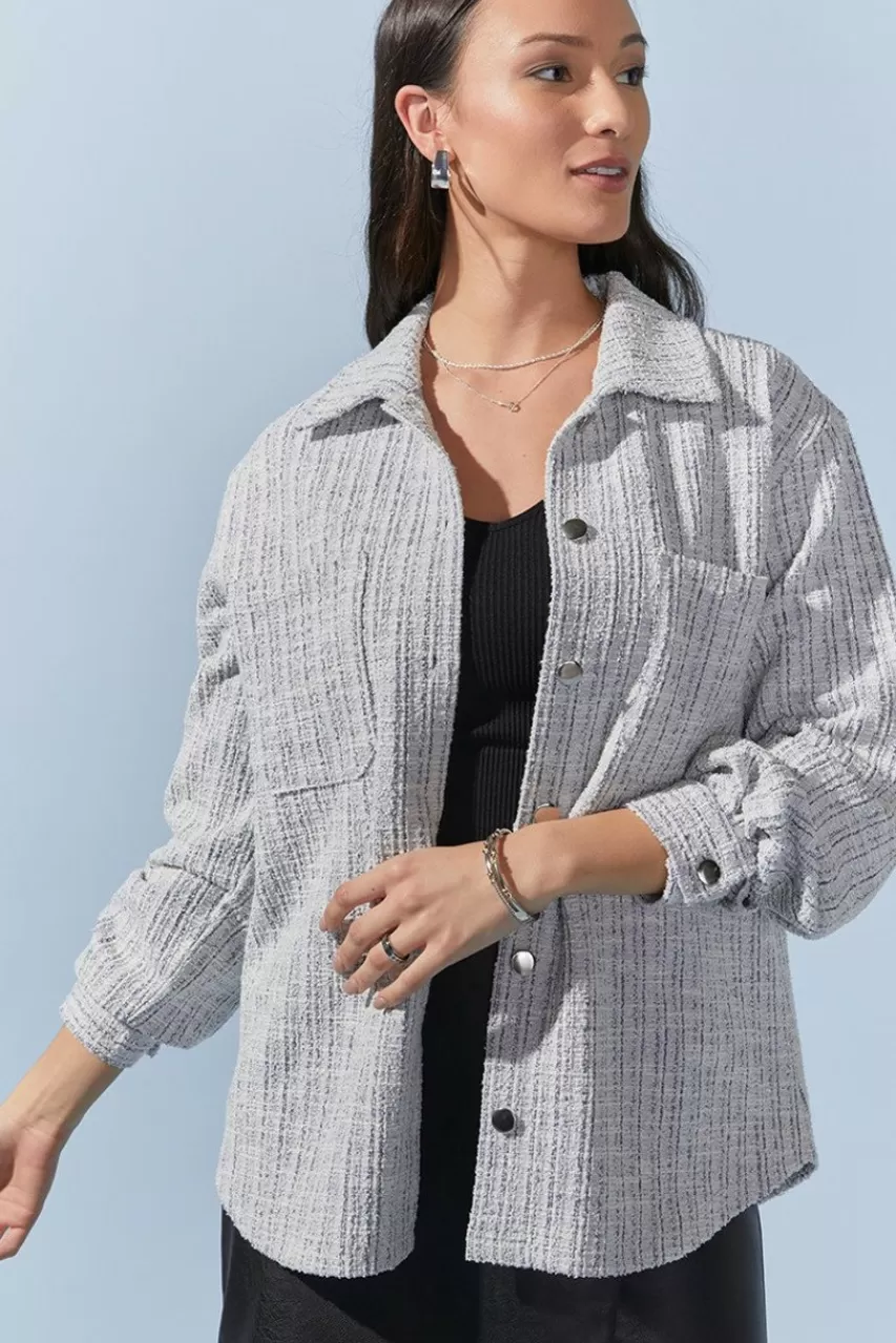 Francesca's Moriah Tweed Shacket
