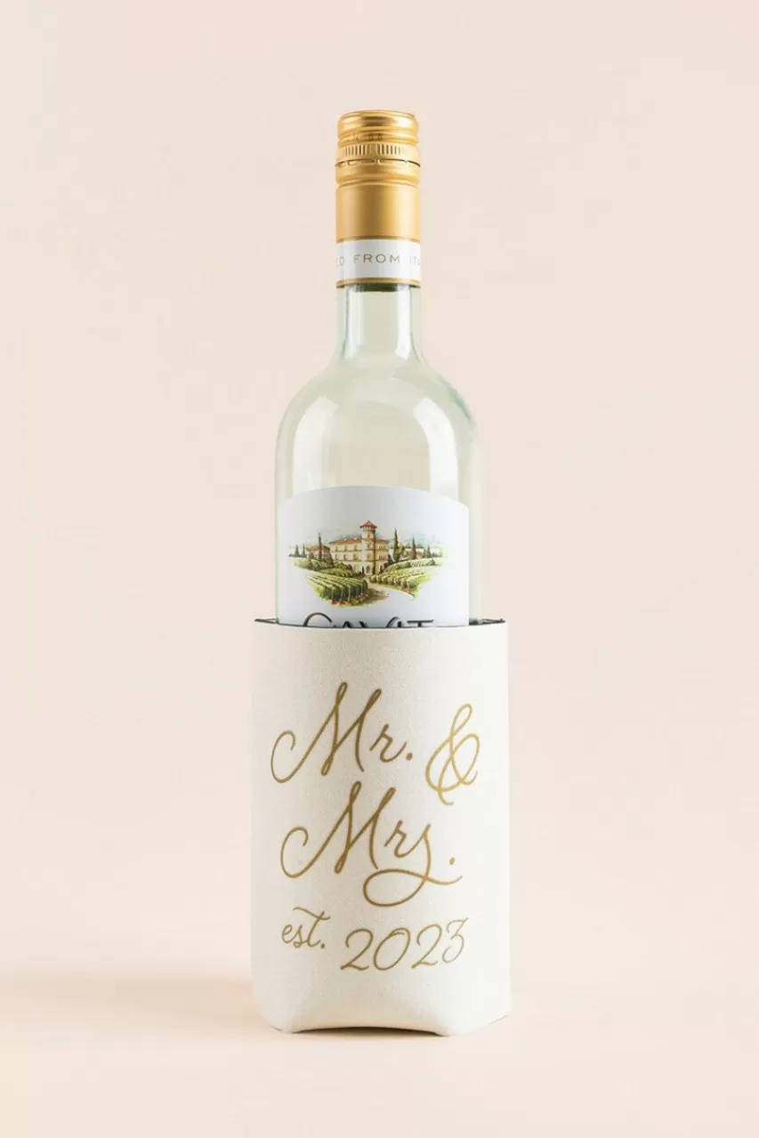 Francesca's Mr & Mrs 2023 Wine Bottle Sleeve