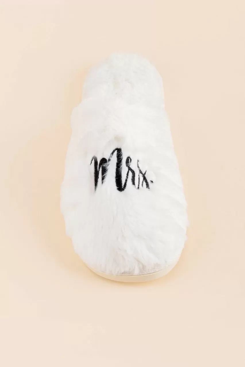 Francesca's Mrs Faux Fur Slippers