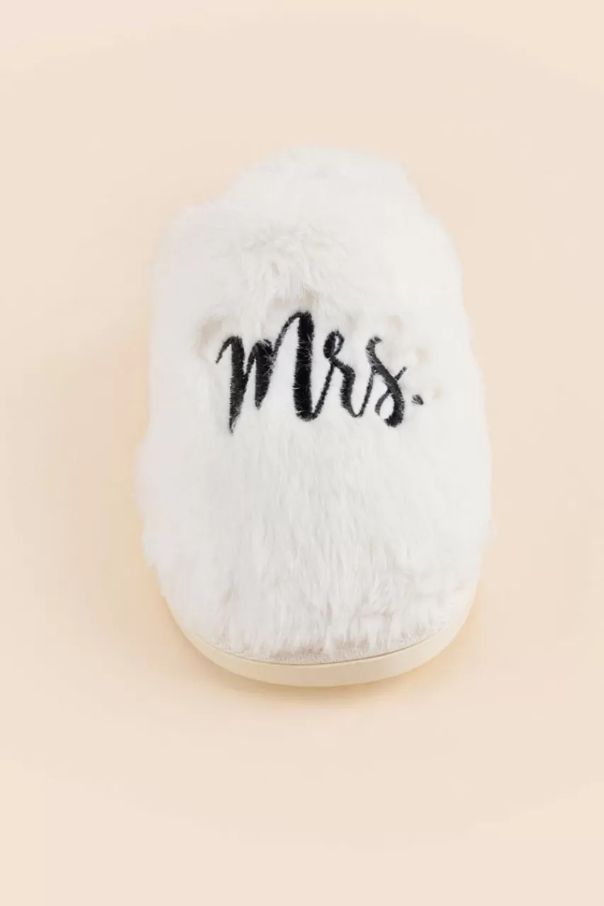 Francesca's Mrs Faux Fur Slippers