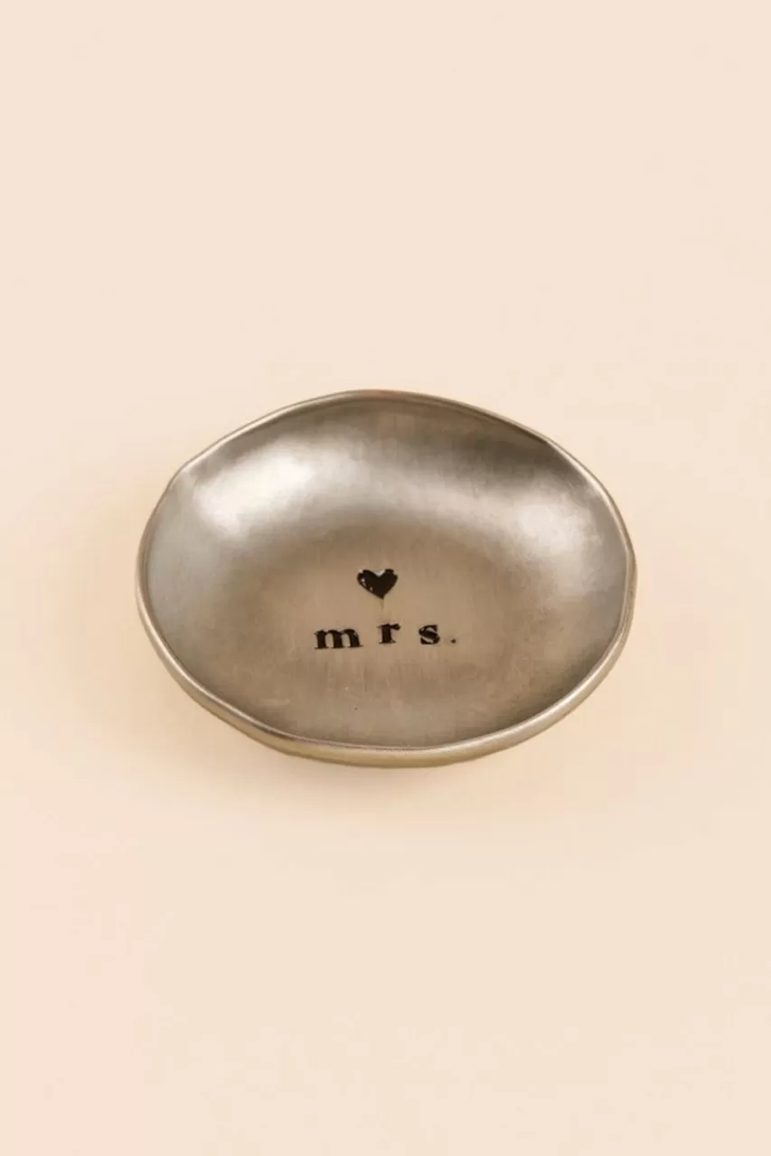 Francesca's Mrs Metal Trinket Dish