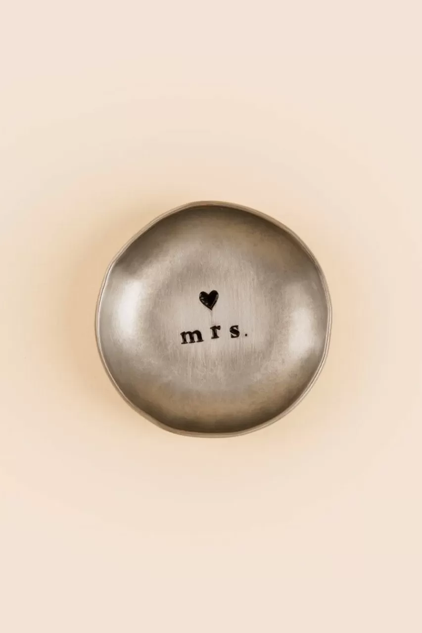 Francesca's Mrs Metal Trinket Dish