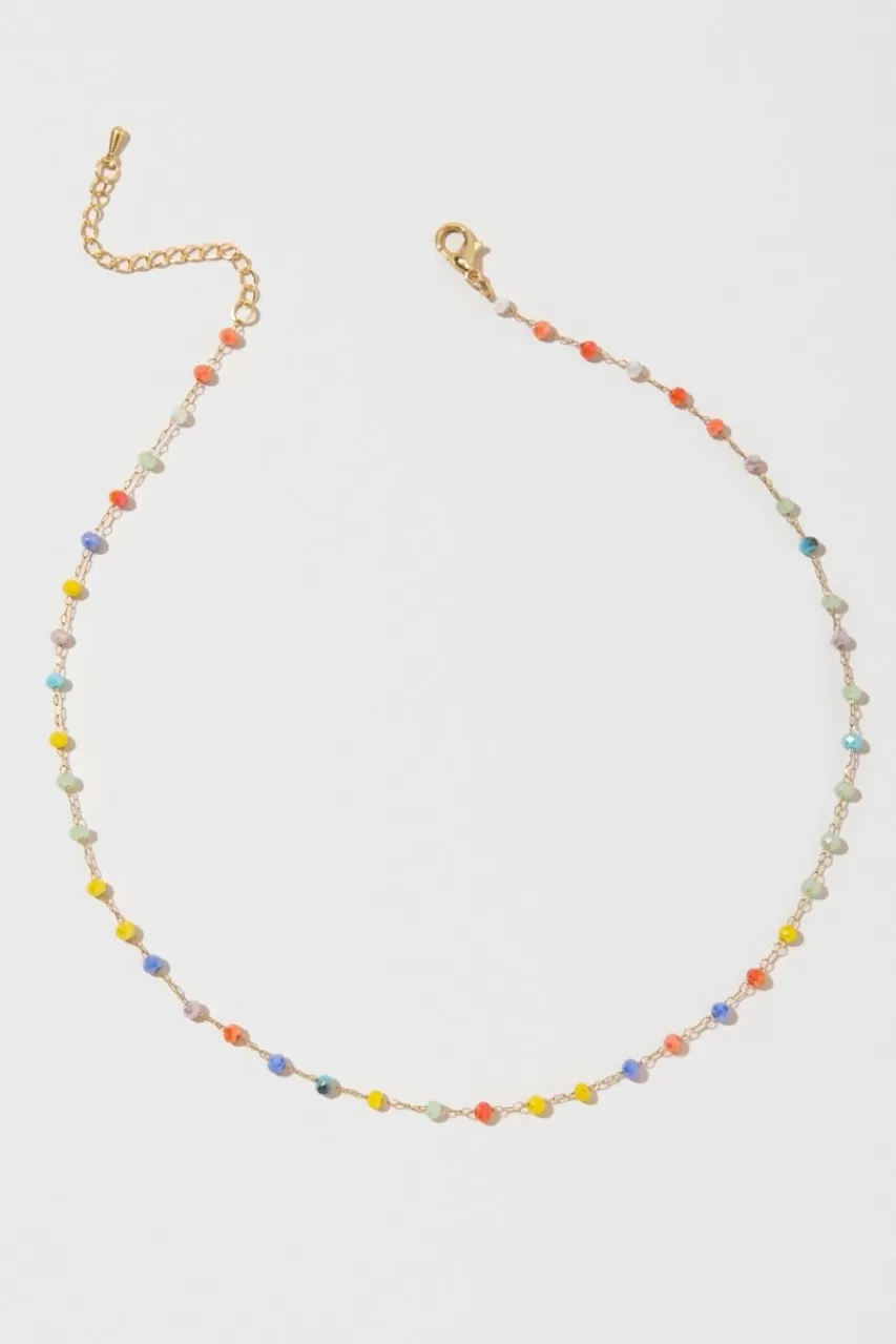 Francesca's Nadia Rosary Micro Bead Necklace