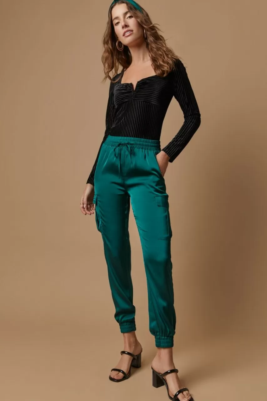 Francesca's Natalie V-Wire Velvet Bodysuit