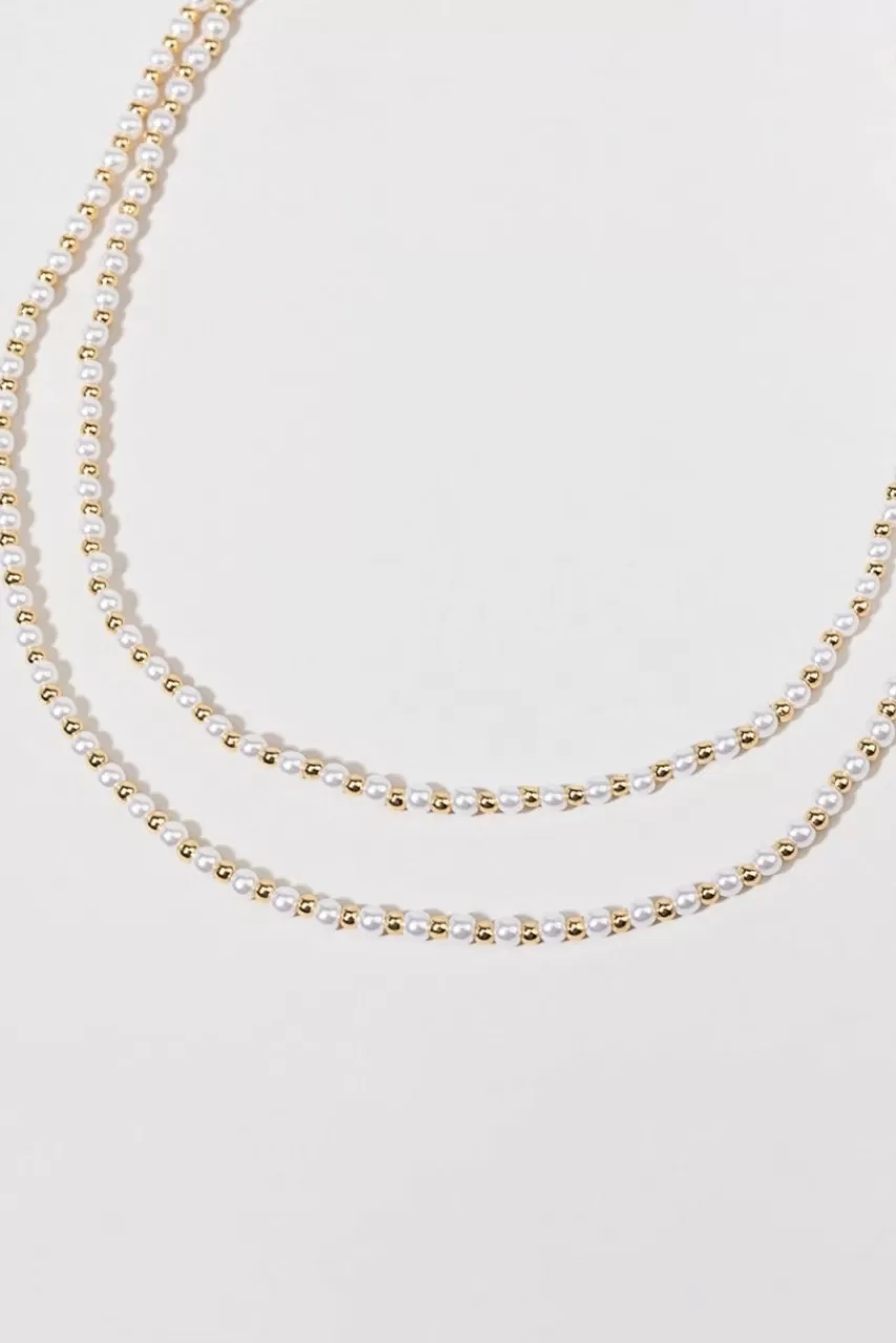 Francesca's Nelly Pearl Ball Necklace