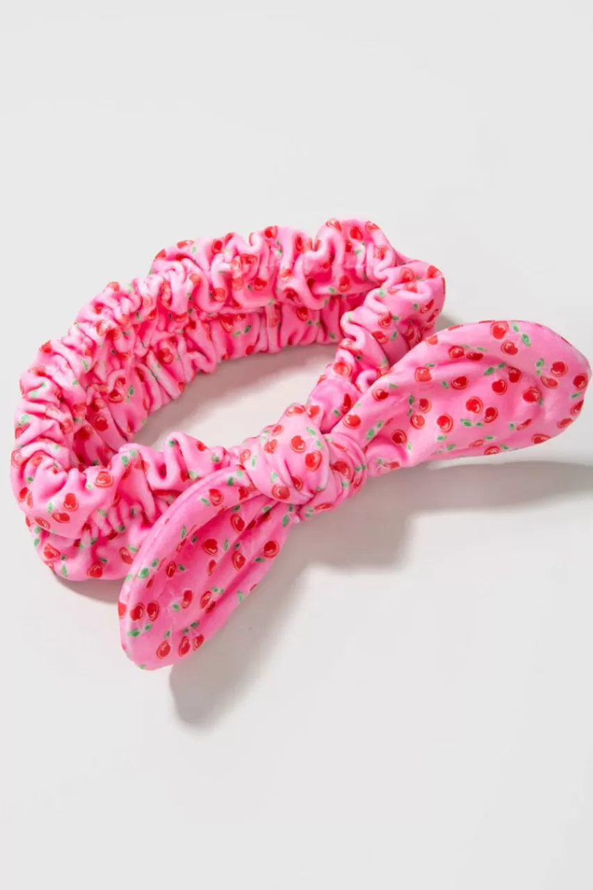 Francesca's Neon Cherries Spa Headband
