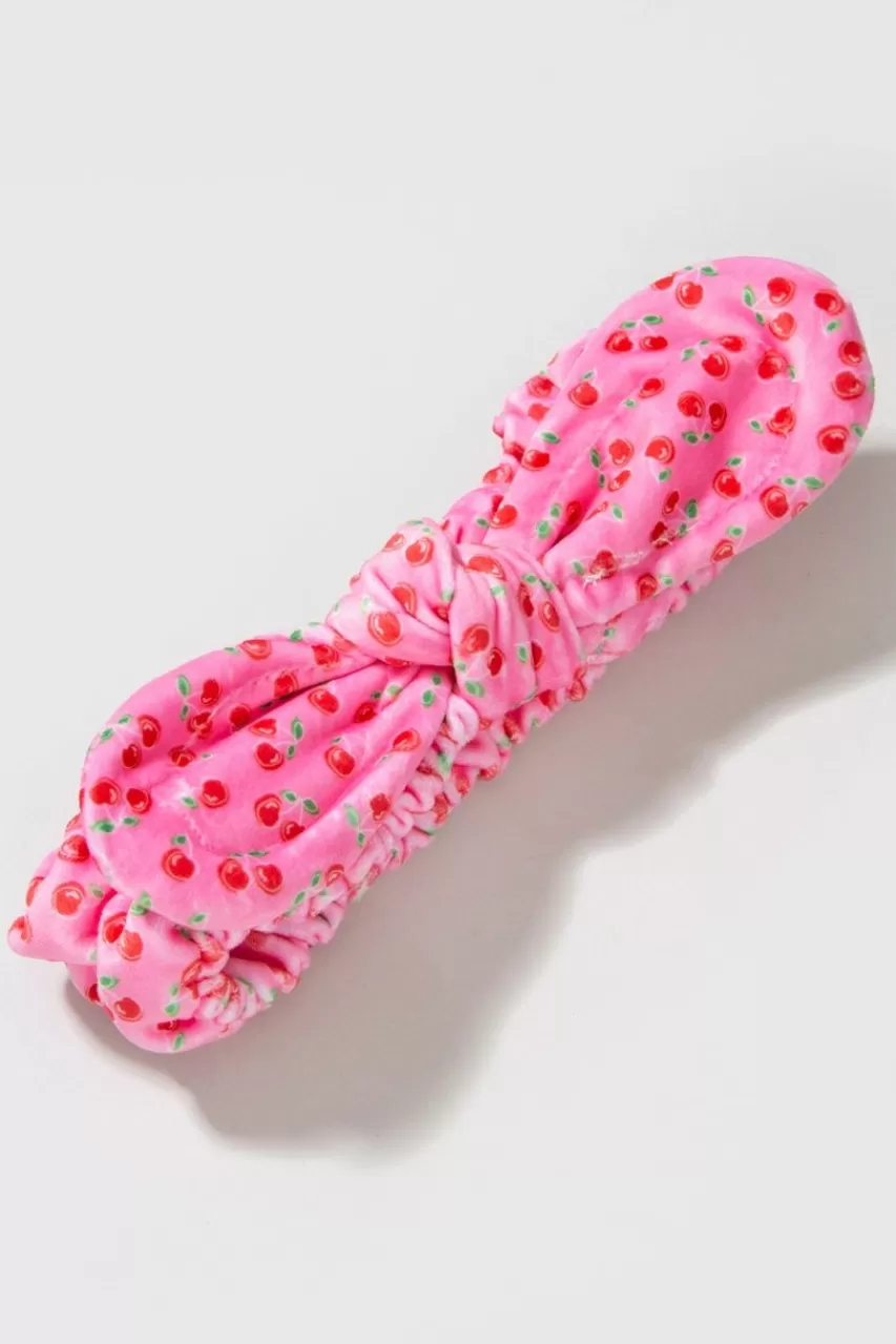 Francesca's Neon Cherries Spa Headband