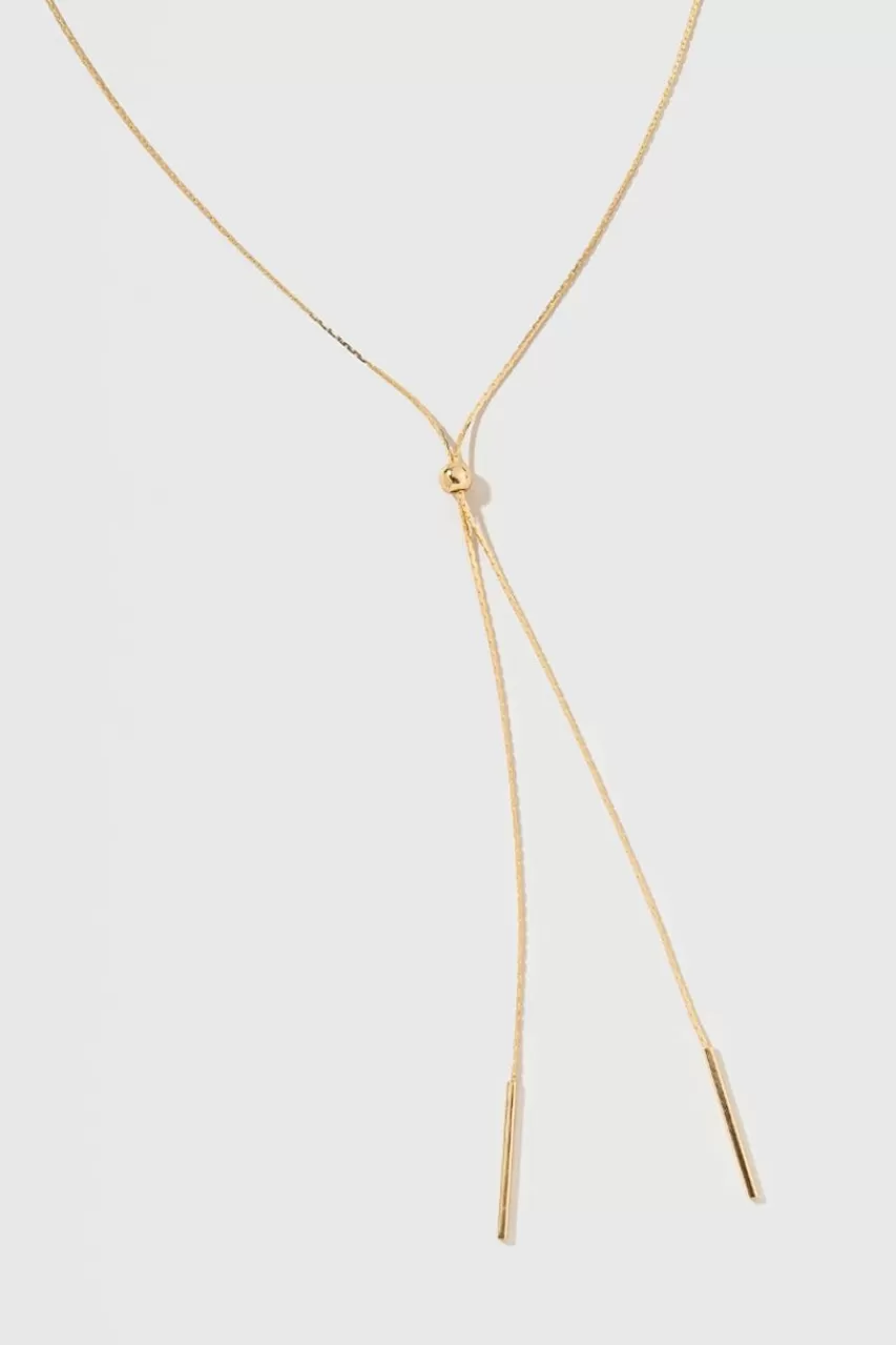 Francesca's Nicole Pull Tie Split Y Necklace
