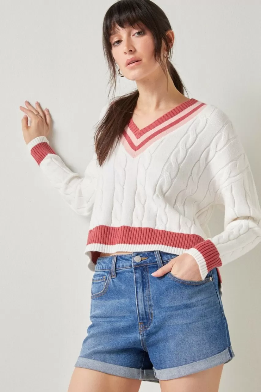 Francesca's Nikki High Rise Denim Shorts