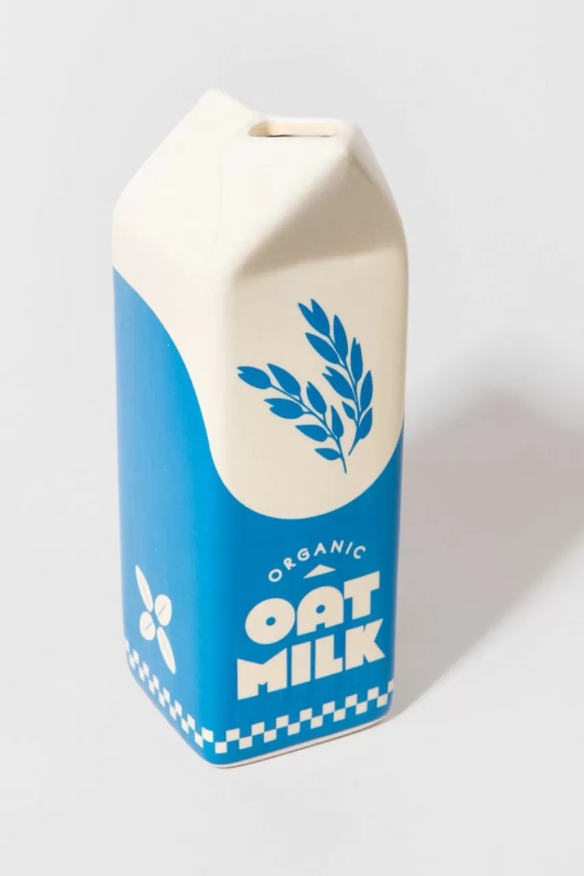 Francesca's Oat Milk Carton Shape Vase