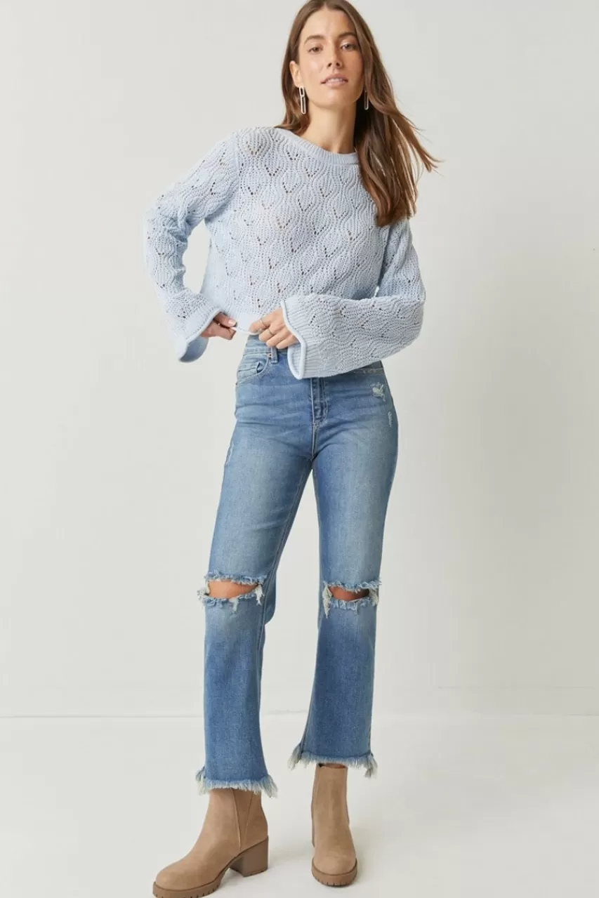 Francesca's Palmer High Rise Ripped Jeans