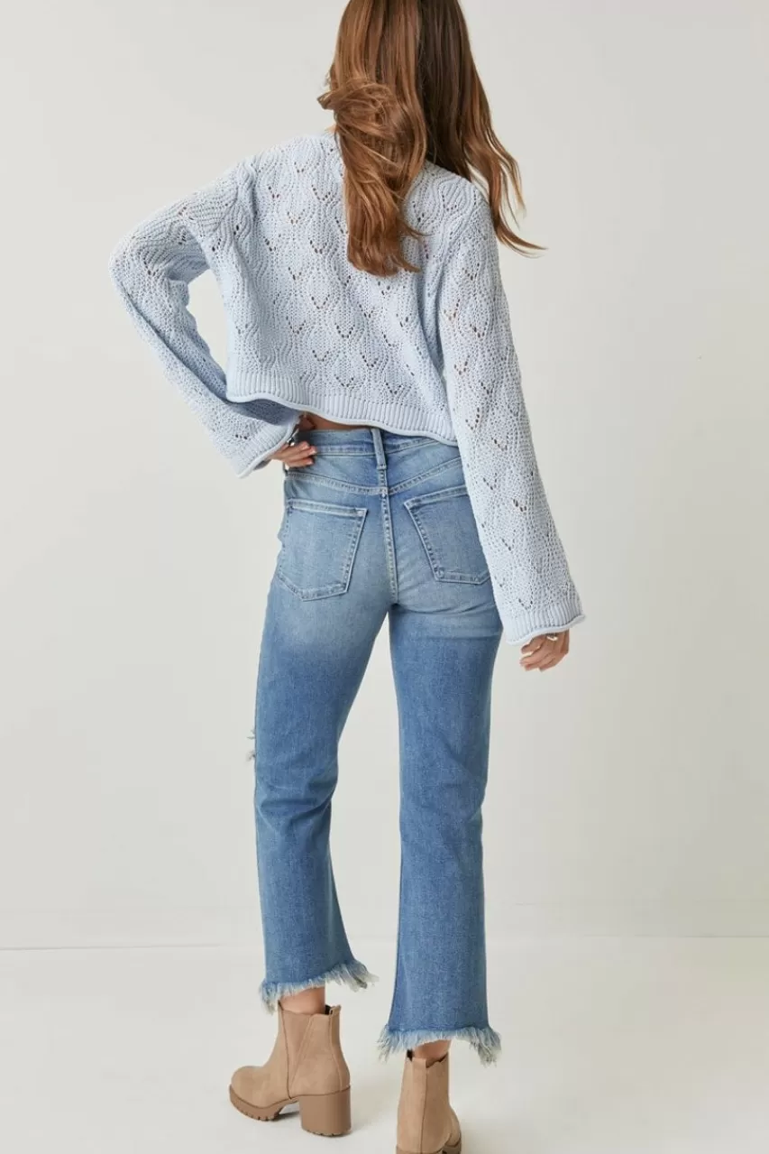 Francesca's Palmer High Rise Ripped Jeans