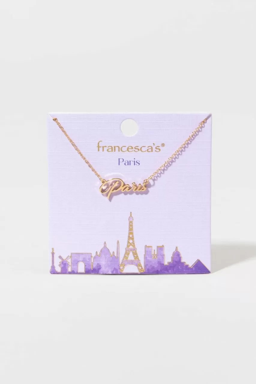 Francesca's Paris City Necklace