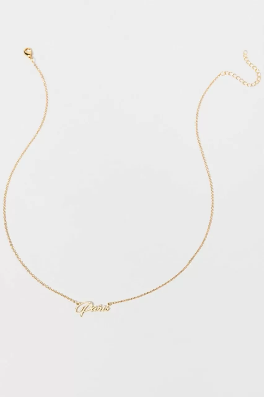 Francesca's Paris City Necklace