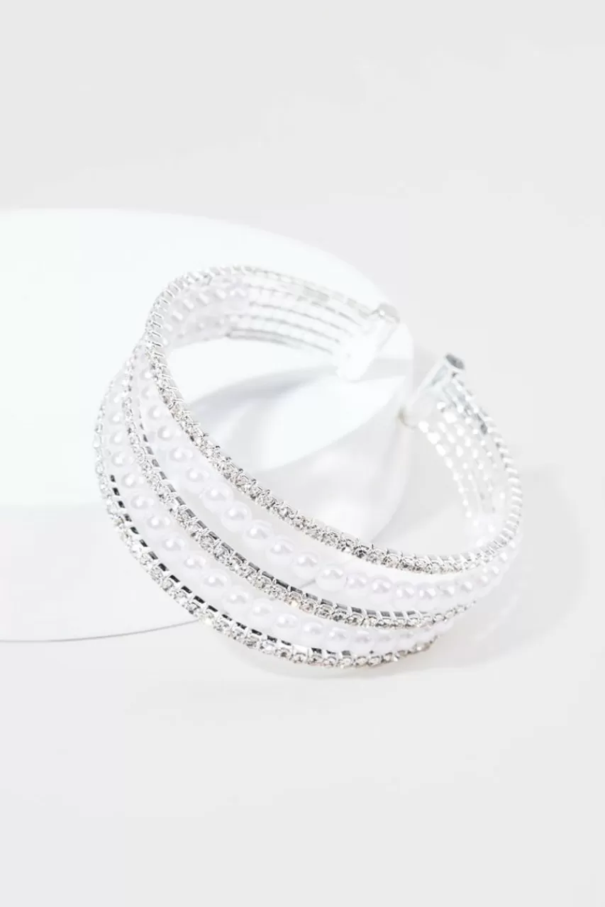 Francesca's Petra Pearl Cupchain Bracelet
