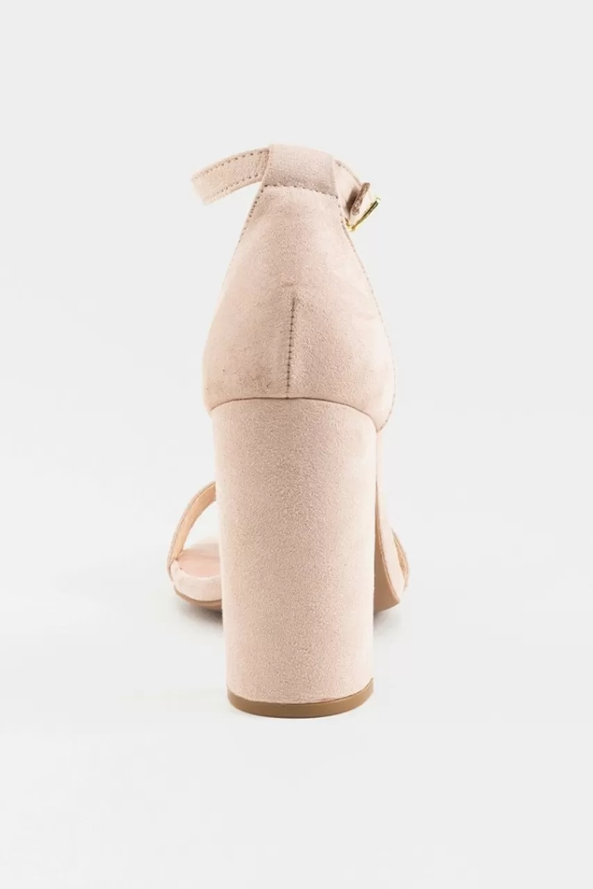 Francesca's Qupid Cashmere Suede Block Heels