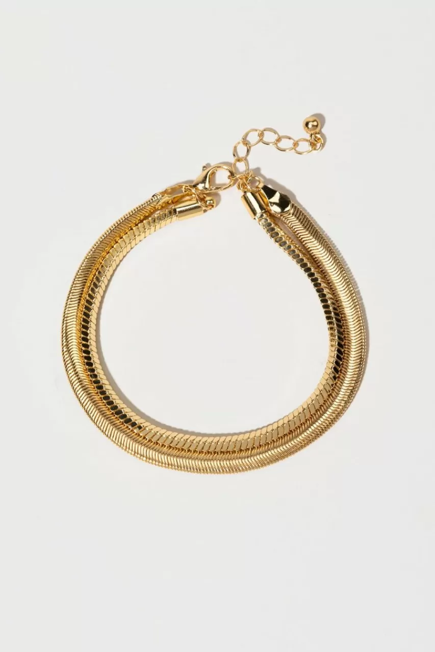 Francesca's Rachelle Snake Chain Layered Bracelet