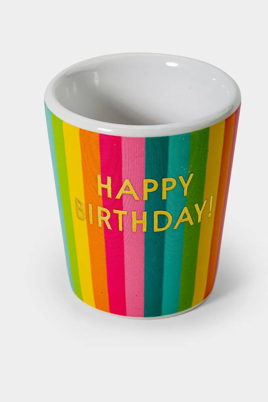 Francesca's Rainbow Happy Birthday Shot Glass