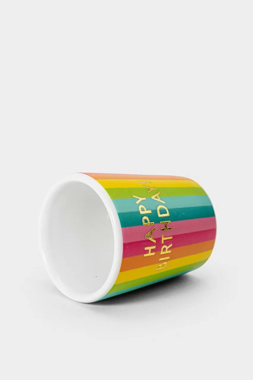 Francesca's Rainbow Happy Birthday Shot Glass