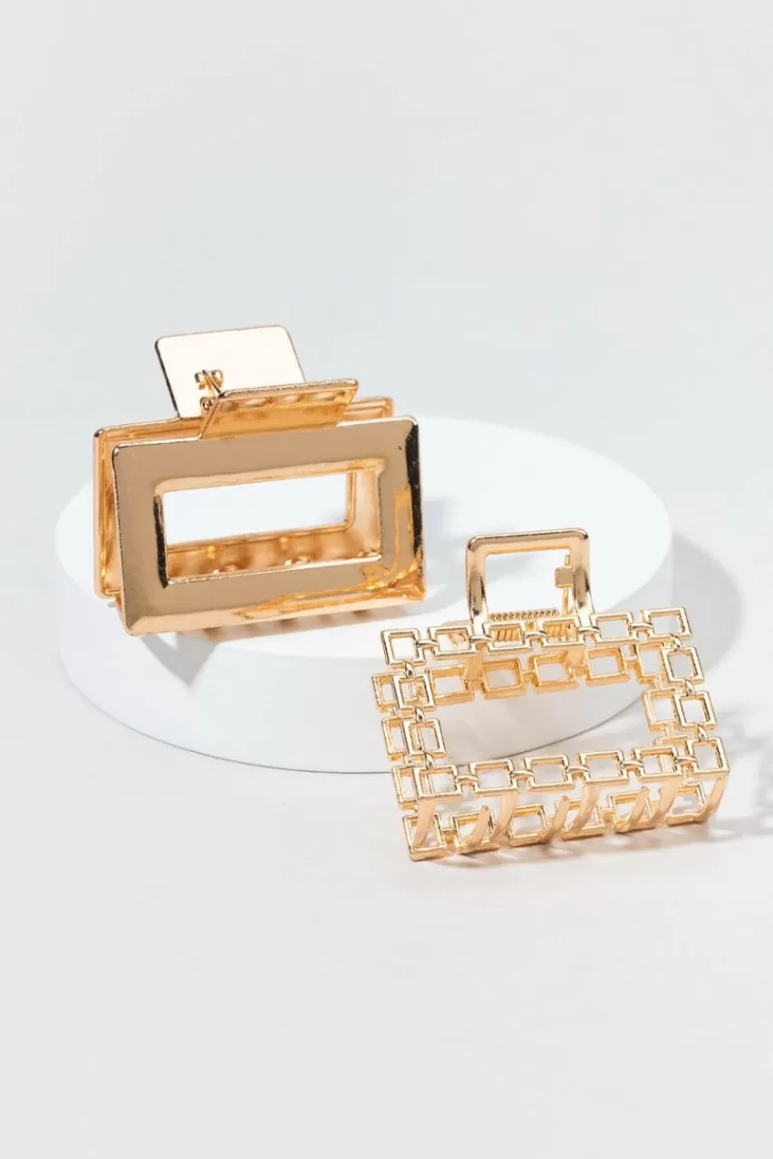 Francesca's Reese Metal Claw Clip Set