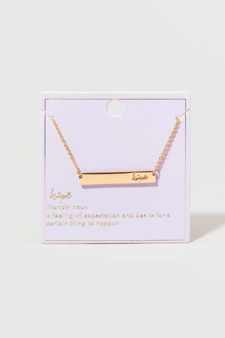 Francesca's Ridley Hope Engraved Necklace