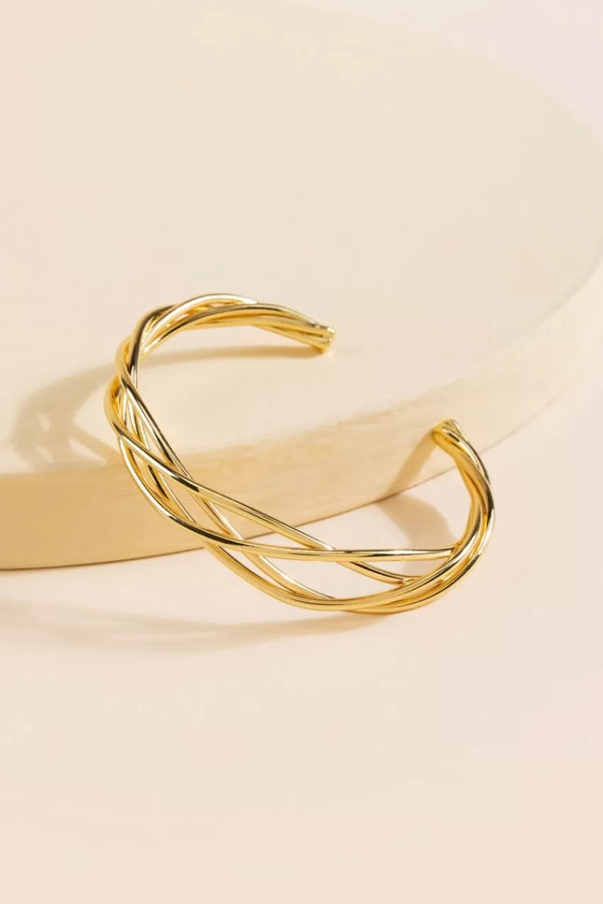 Francesca's Roise Braided Twist Cuff