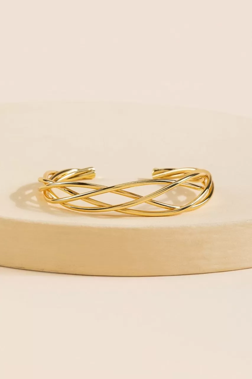 Francesca's Roise Braided Twist Cuff
