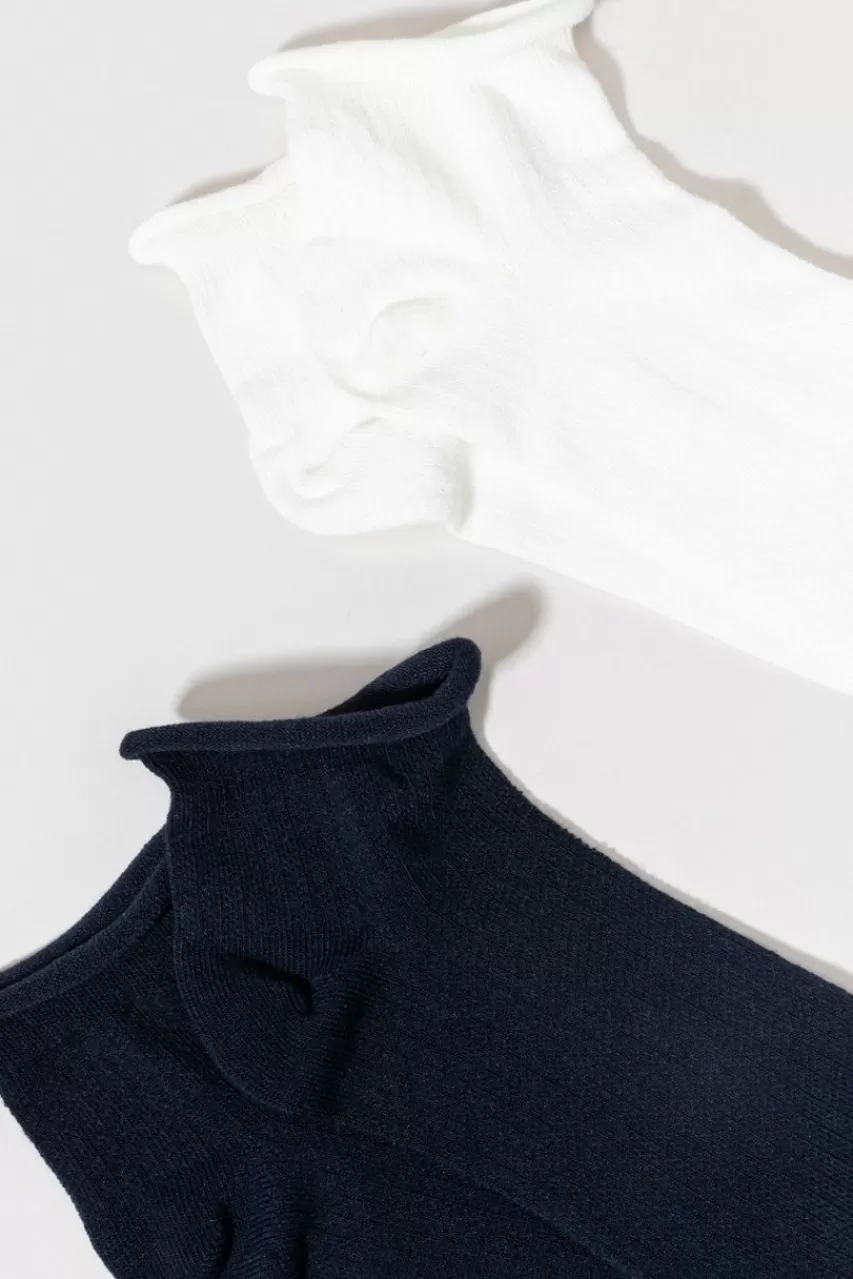 Francesca's Rony Roll Top Socks Two Pack