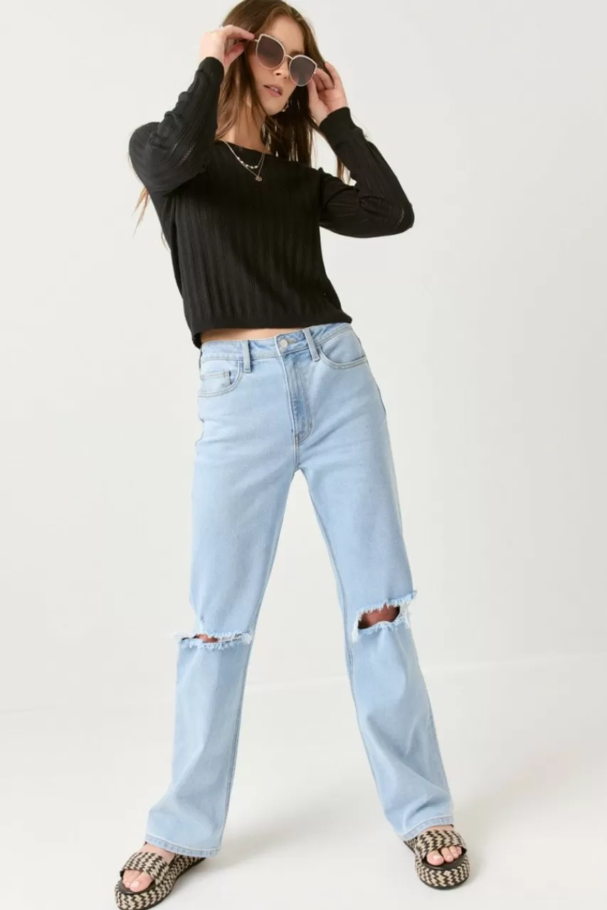 Francesca's Rosalee Crewneck Pullover