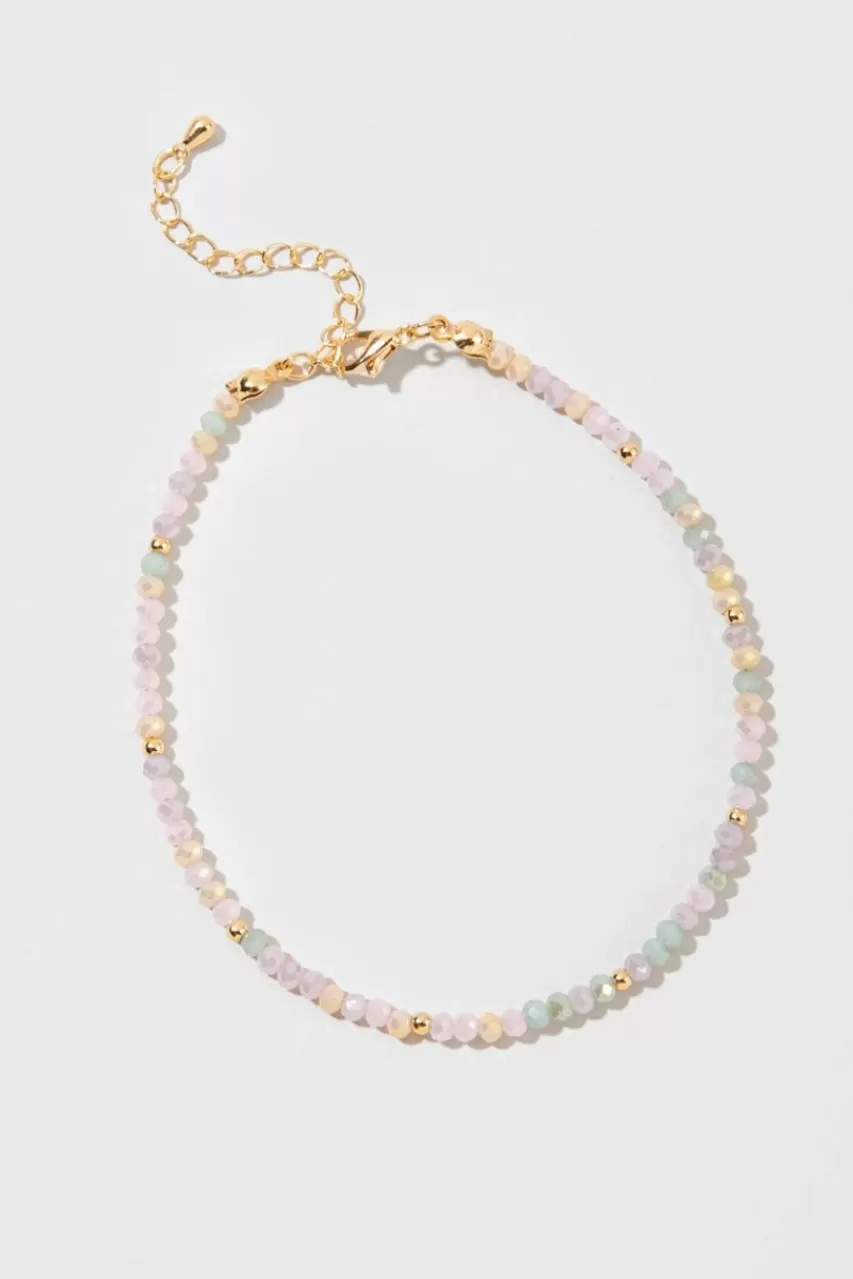 Francesca's Rowena Glass Beads Anklet