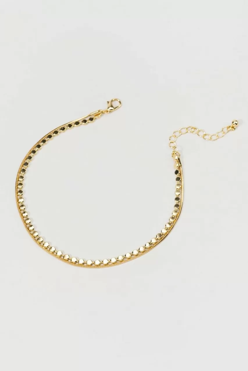 Francesca's Rue Snake Chain Anklet