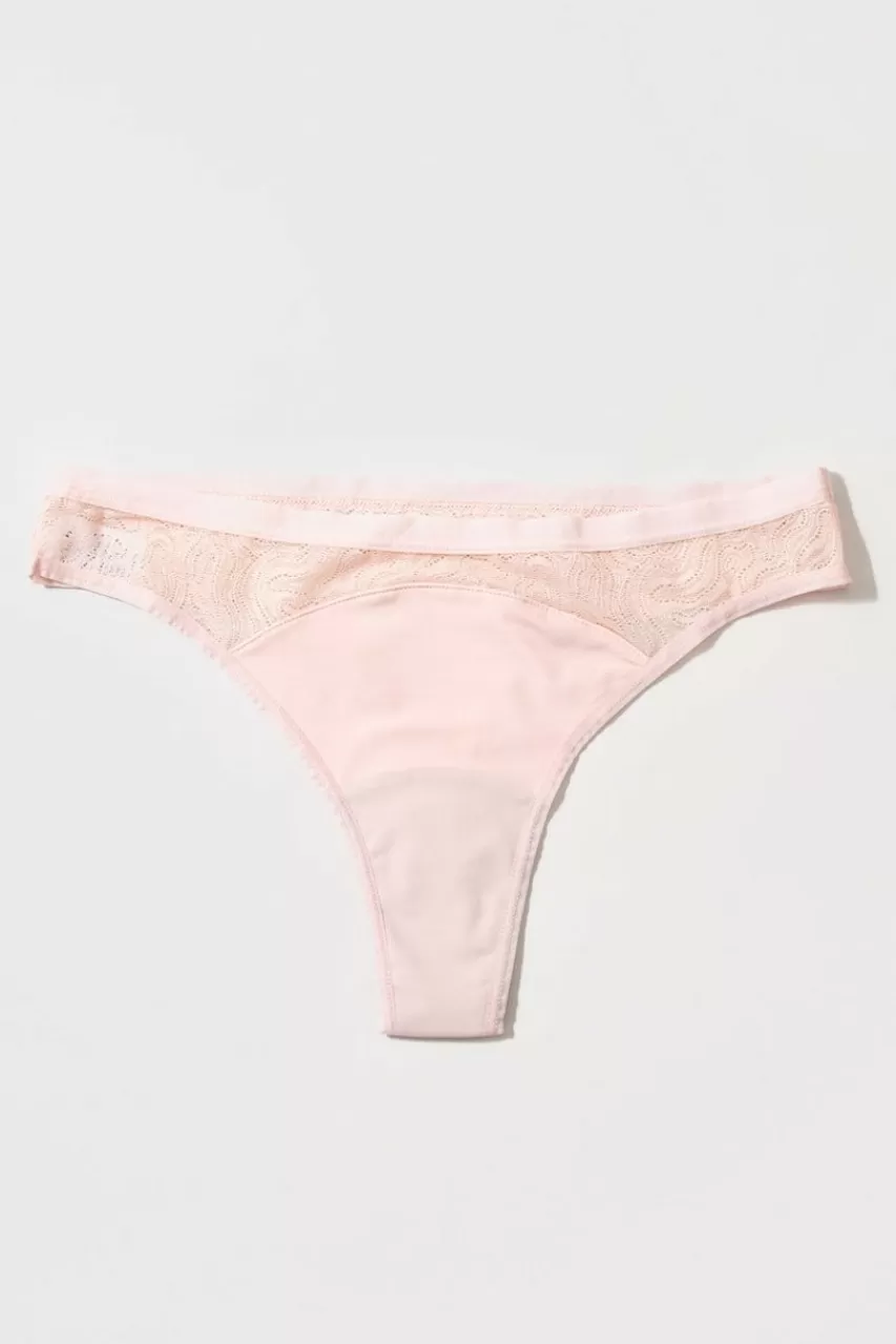 Francesca's Saalt Medium Leak Proof Lace Thong