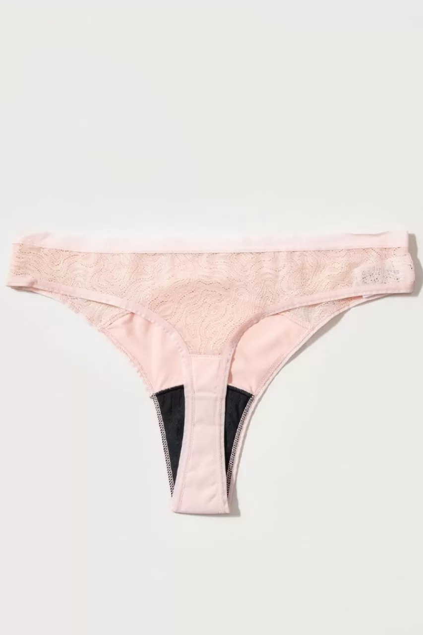 Francesca's Saalt Medium Leak Proof Lace Thong