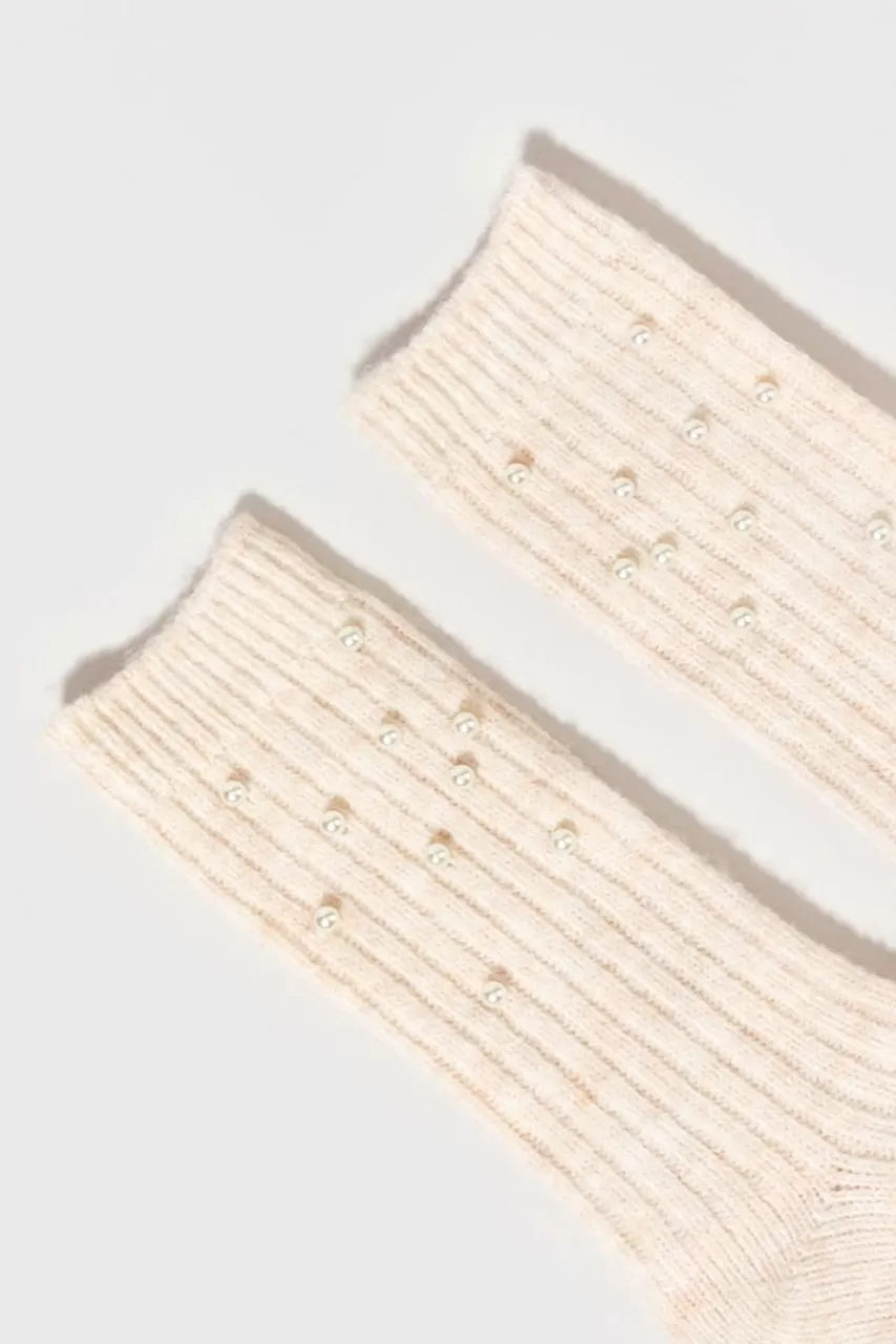 Francesca's Samariah Pearl Crew Socks