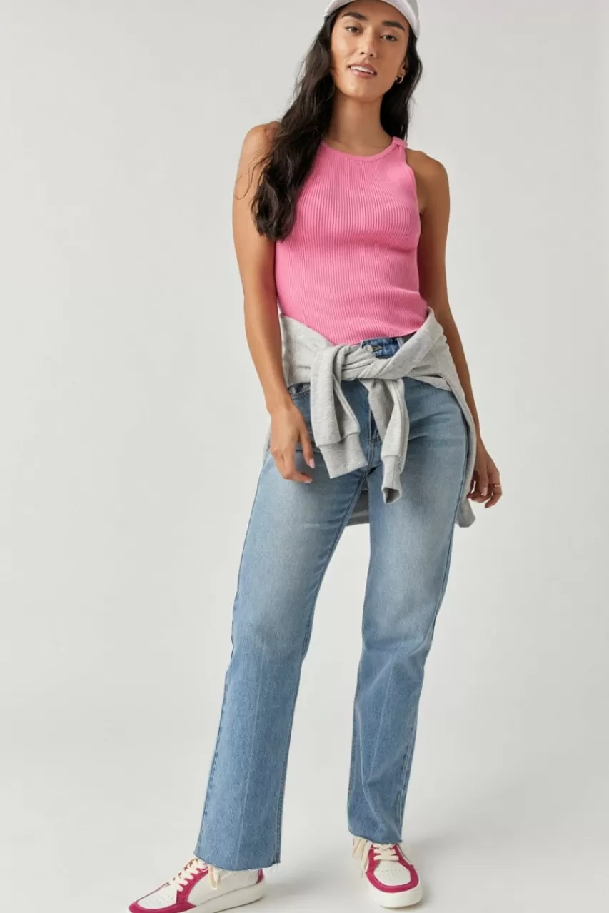Francesca's Savannah Ribbed Knit Tank Top