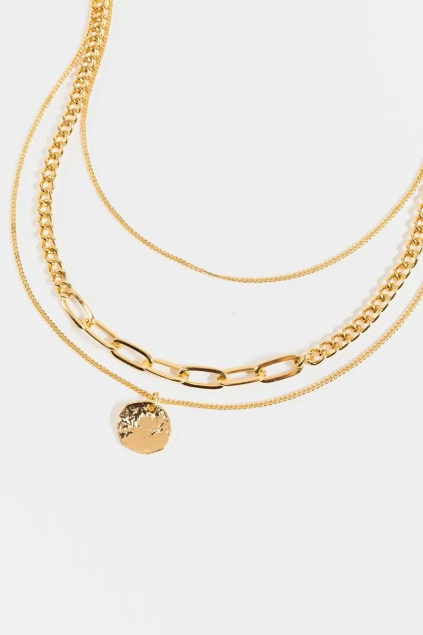 Francesca's Scarlet Curb Chain Layered Necklace