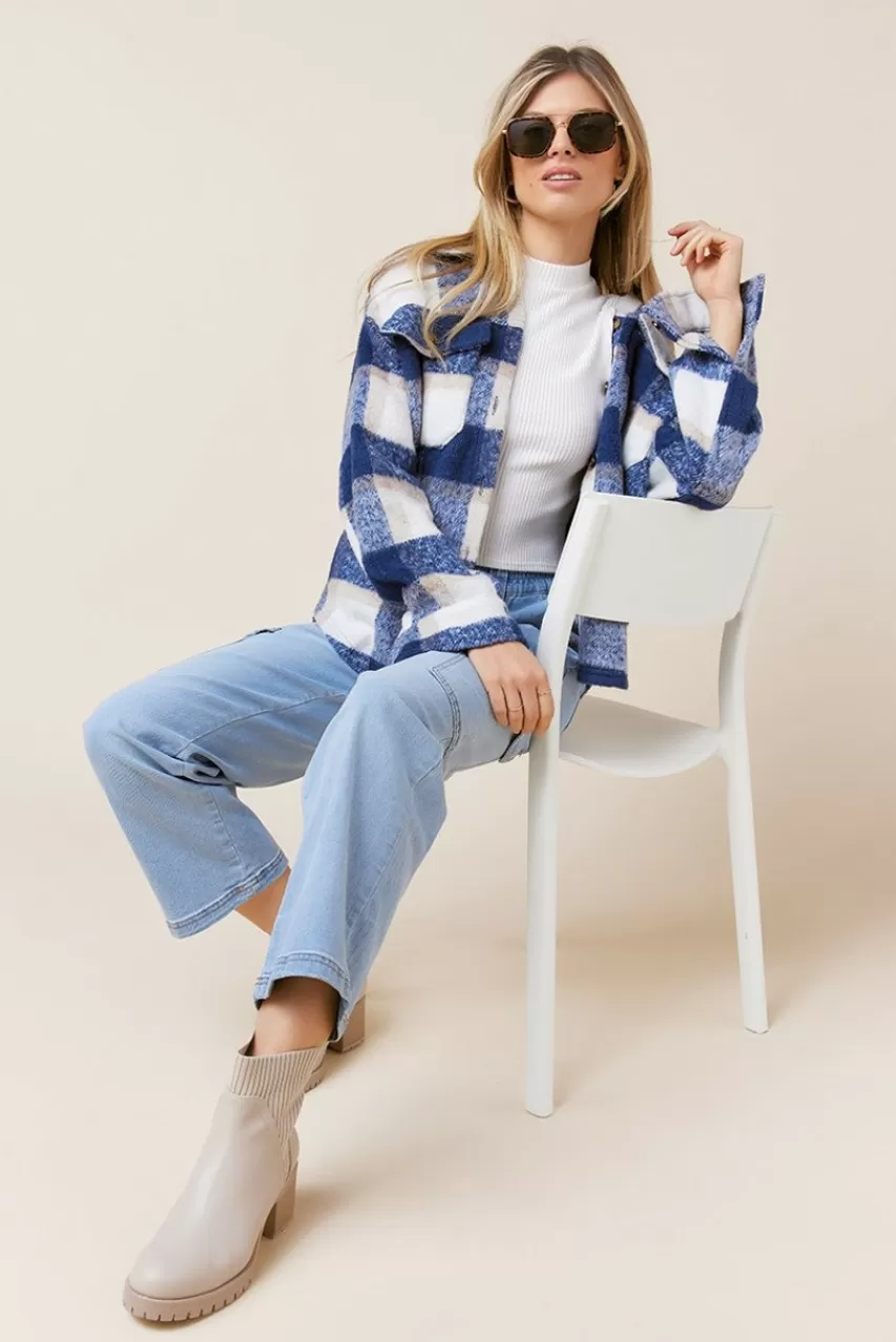 Francesca's Serena Light Wash Cargo Jeans