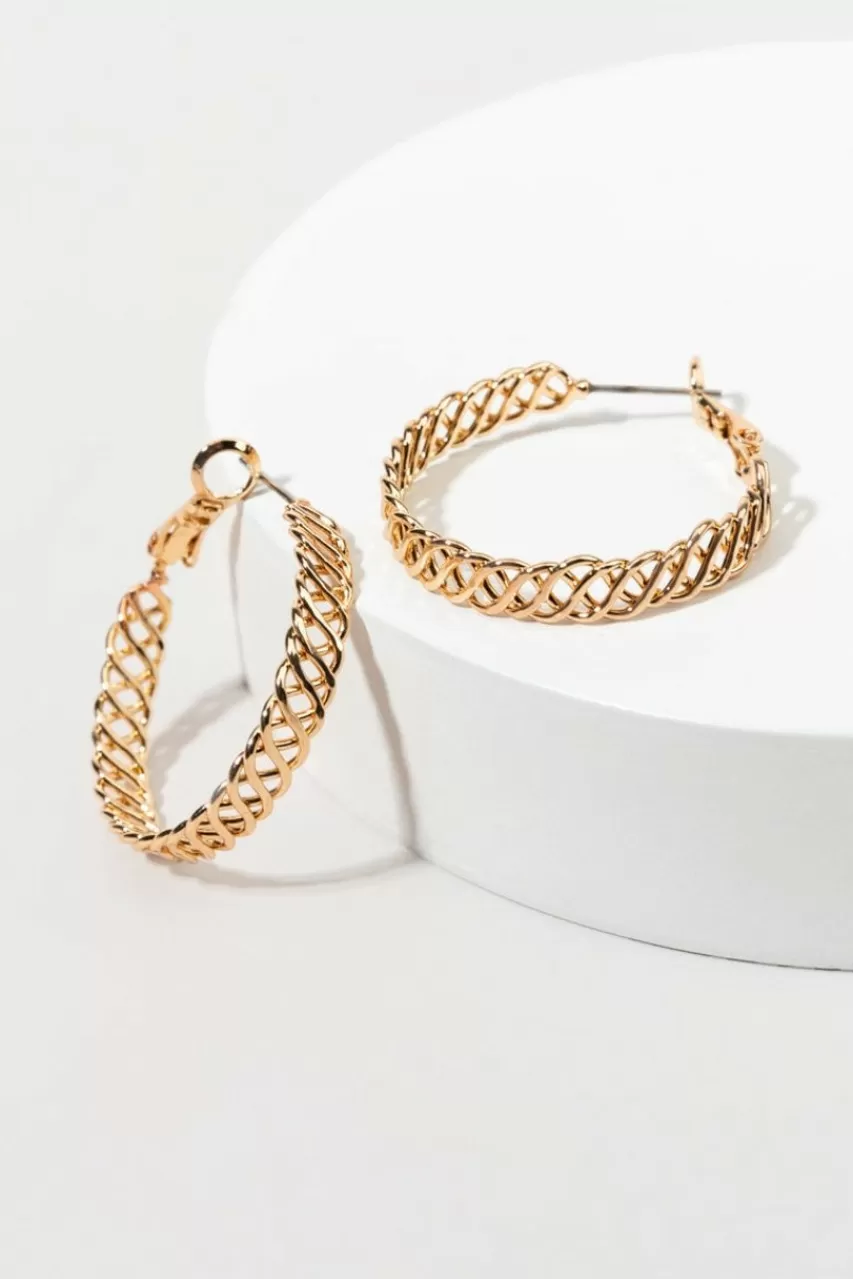 Francesca's Sharon Celtic Braid Hoops