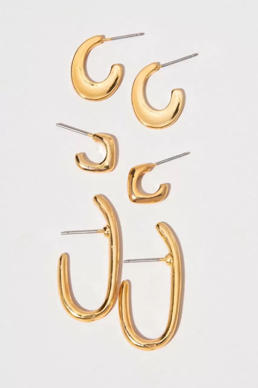 Francesca's Sherrie Abstract Hoops Set
