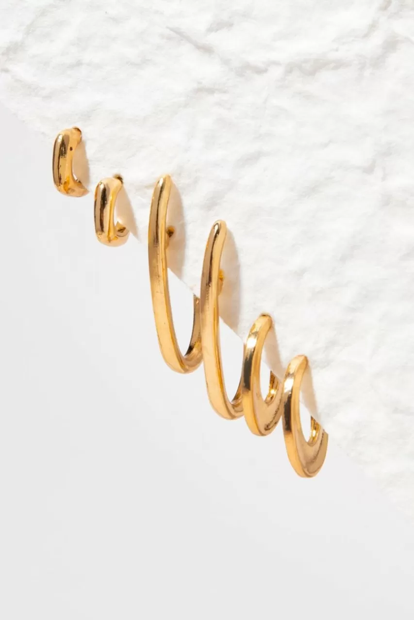 Francesca's Sherrie Abstract Hoops Set