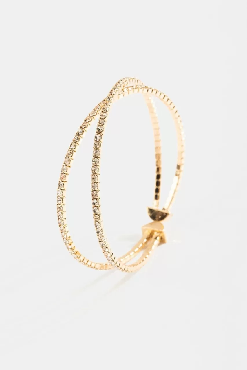 Francesca's Sonya Cz Cup Chain Cuff