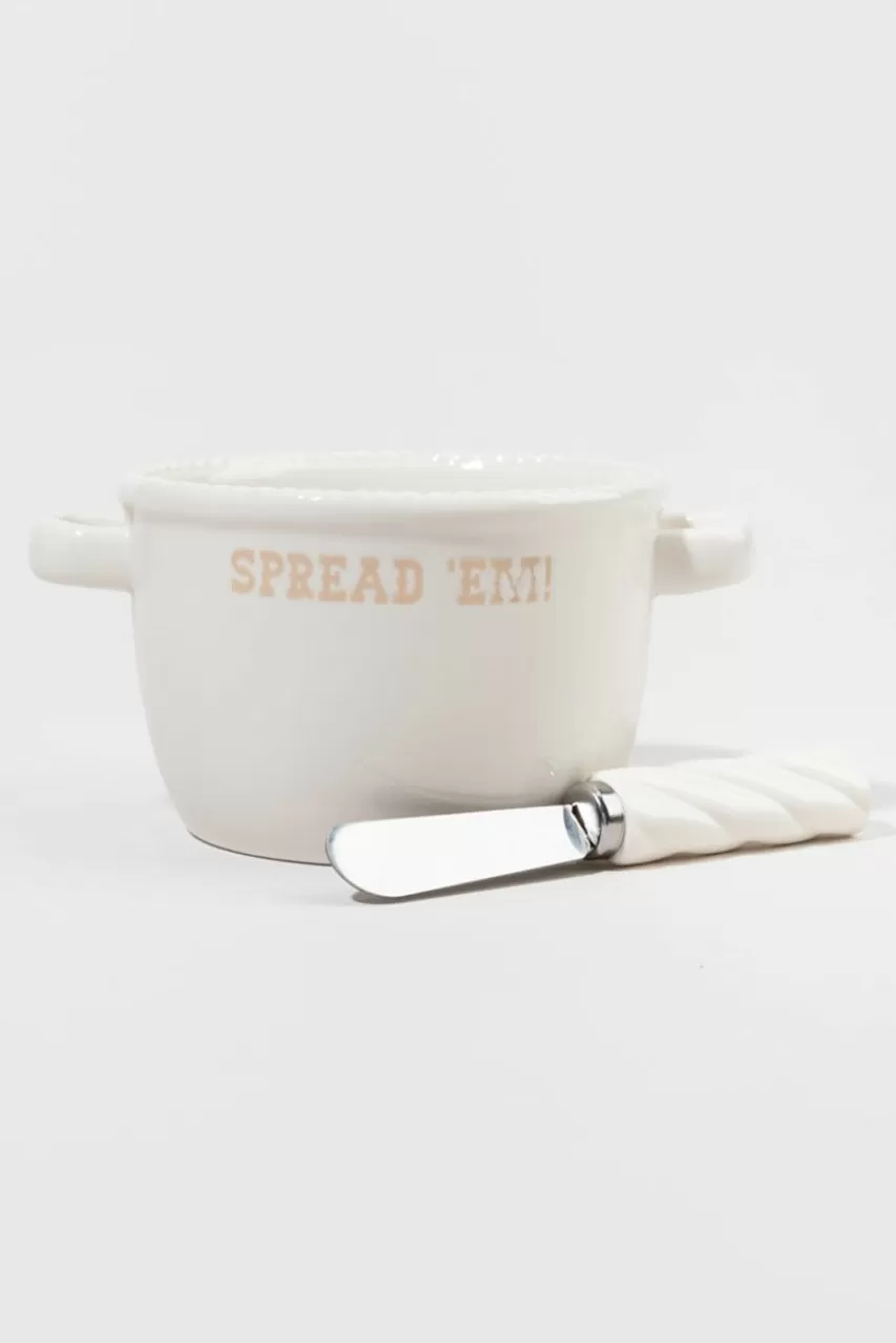 Francesca's Spread Em Cereal Bowl With Spreader
