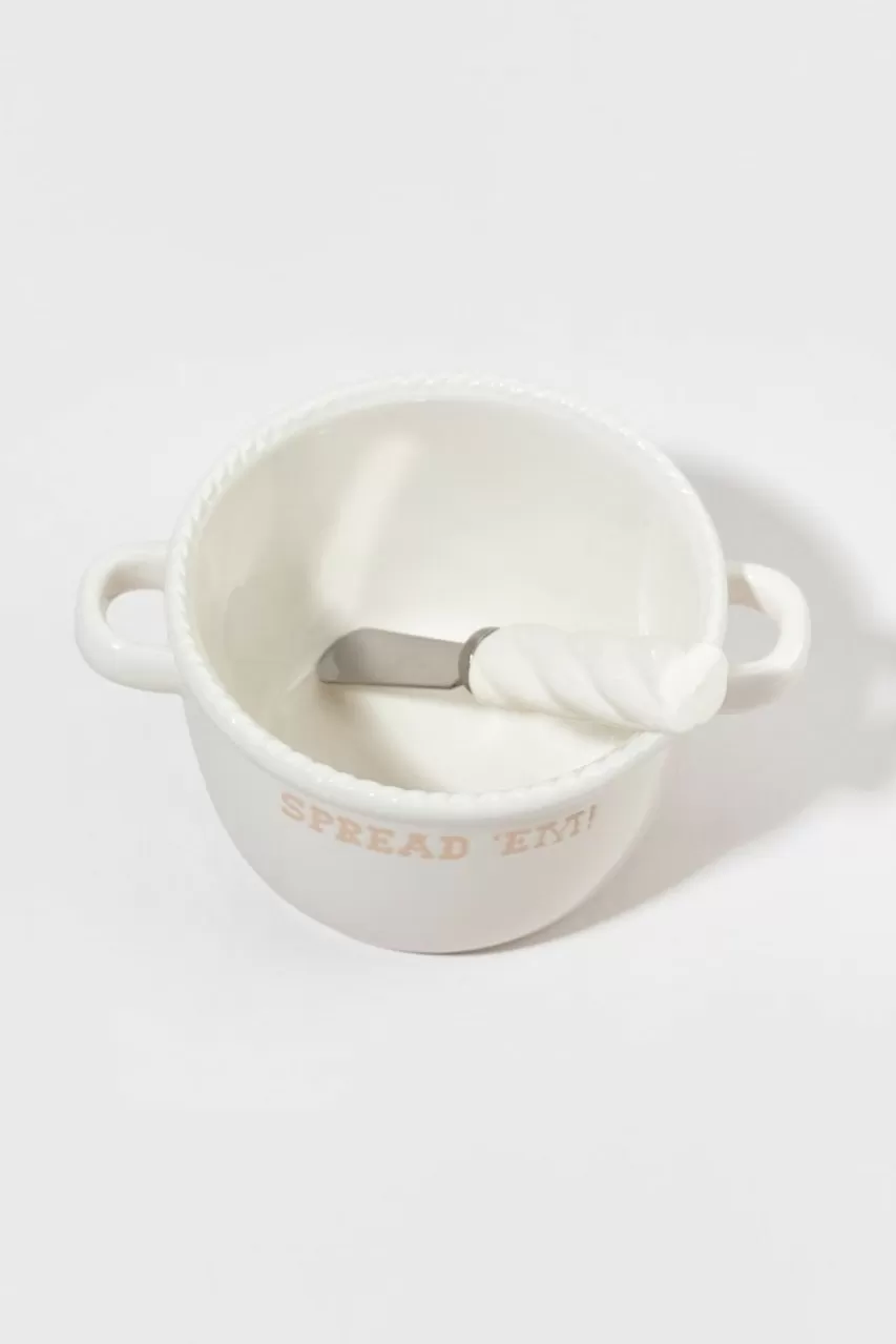 Francesca's Spread Em Cereal Bowl With Spreader